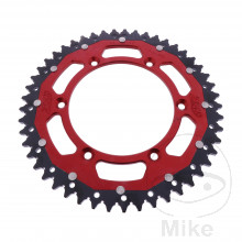 Kettenrad Dual 49Z Teilung 520 rot ZF Innendurchmesser 130 Lochkreis 150