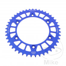 Alu-Kettenrad 45Z Teilung 520 blau JT Innendurchmesser 136 Lochkreis 156