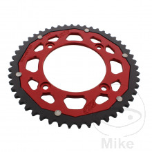 Kettenrad Dual 50Z Teilung 420 rot ZF Innendurchmesser 100 Lochkreis 120