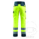 Bundhose Mascot Größe 54/L76 warnschutzgelb/schwarz-blau