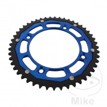 Kettenrad Dual 48Z Teilung 428 blau ZF Innendurchmesser 110 Lochkreis 132