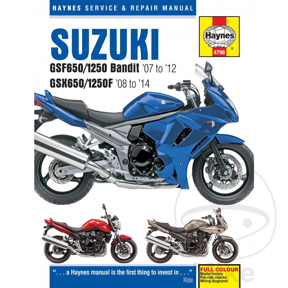 Suzuki Gsx 1250 Fa Abs 16 Haynes Service Repair Manual 4798 Ebay