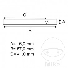 Gleitstift Satz Bremsklotz Tourmax 