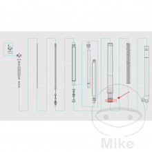 Sicherungsring Gabel Kayaba 66X1.6