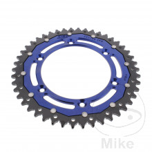 Kettenrad Dual 46Z Teilung 520 blau ZF Innendurchmesser 130 Lochkreis 150