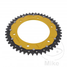 Kettenrad Dual 47Z Teilung 525 gold ZF Innendurchmesser 140 Lochkreis 168