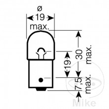 LAMPE 12V5W BA15S OSR JMP 1590099