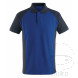 Polo-Shirt Mascot Größe 4XL kornblau/schwarz-blau