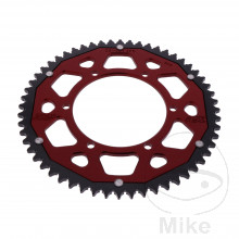 Kettenrad Dual 56Z Teilung 428 rot ZF Innendurchmesser 108 Lochkreis 123