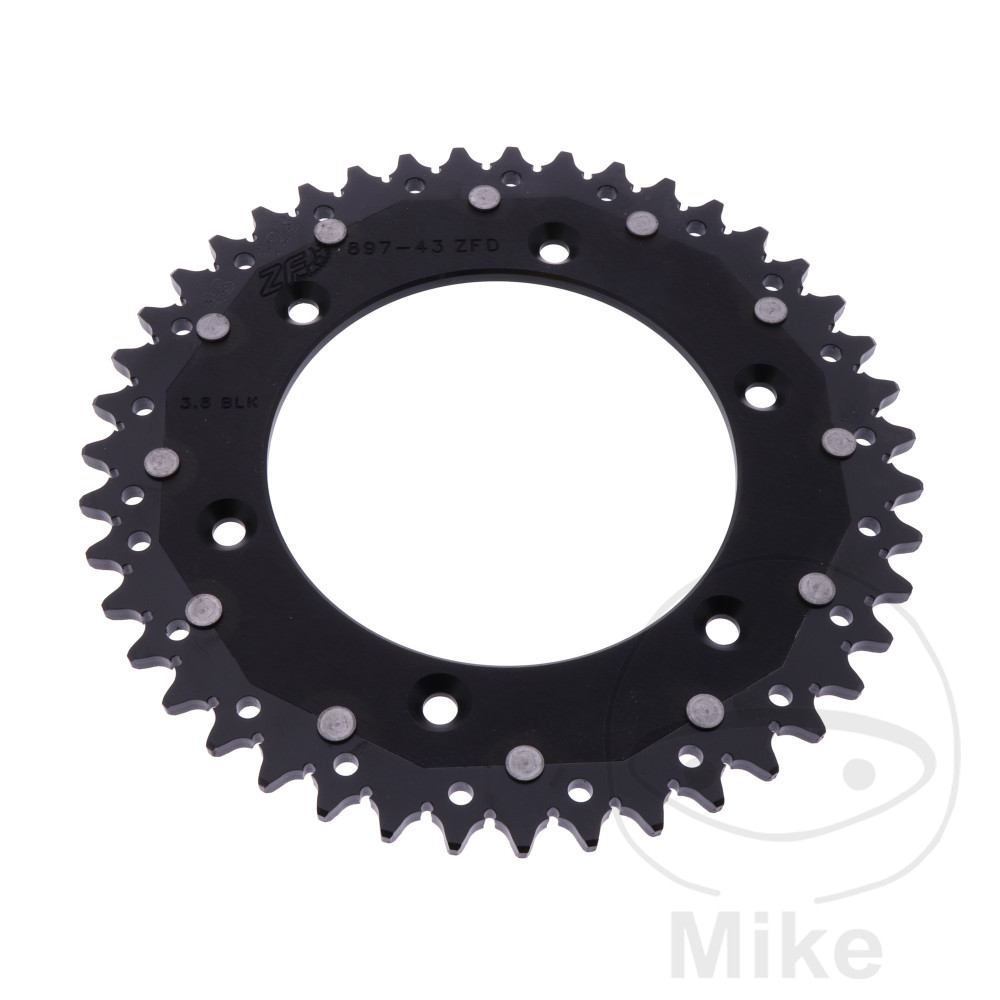 ZF HINTERKETTENRAD Dual 43T 520 Schwarz KTM Sting 125 1997 zf-hinterkettenrad-dual-43t-520-schwarz-ktm-sting-125-1997