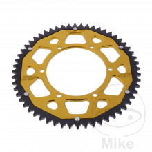 Kettenrad Dual 56Z Teilung 428 gold ZF Innendurchmesser 108 Lochkreis 123