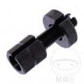 CABLE ADJUSTER SLOTTED JMP M8X1.00 LENGTH: 38MM BLACK