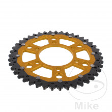 Kettenrad Dual 43Z Teilung 525 gold ZF Innendurchmesser 080 Lochkreis 104