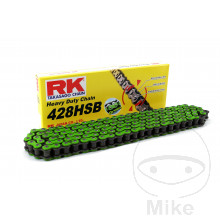 RK Standardkette grün 428 HSB/136 Kette offen mit Clipschloss
