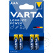 Gerätebatterie Micro AAA Varta 4er Blister LL POW MQ 1566001