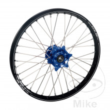komplett Rad 21-1.60 Haan Wheels Felge A60 schwarz Nabe blau