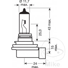 Lampe H8 12V35W Osram 1BLI 1590367