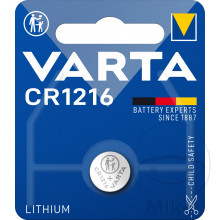 Gerätebatterie CR1216 Varta 1er Blister Lithium-Ionen
