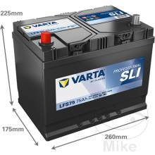 BATT STRT 12V 75AH SLI ID PROFESSIONAL MQ 1510068