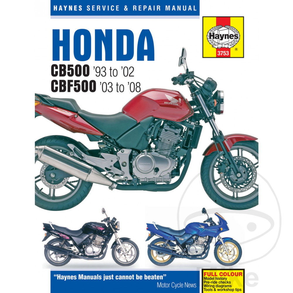 Honda CB 500 1997 Haynes Service Repair Manual 3753 | eBay