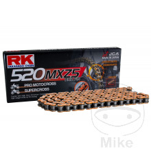RK Standardkette orange 520 MXZ5/114 Kette offen mit Clipschloss