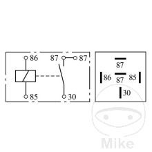 Arbeitsstromrelais ID 12V 30A 5-polig Alternative: 7060099