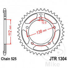 Kettenrad 38Z Teilung 525 Innendurchmesser 112 Lochkreis 138