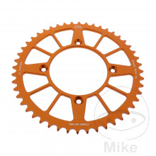 Alu-Kettenrad 48Z Teilung 520 orange JT Innendurchmesser 110 Lochkreis 135
