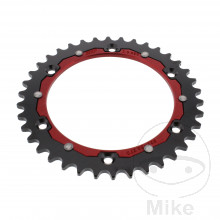 Kettenrad Dual 38Z Teilung 520 rot ZF Innendurchmesser 136 Lochkreis 156