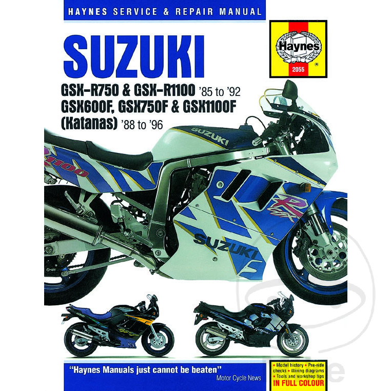 Suzuki GSX 1100 F 1988 Haynes Service Repair Manual 2055