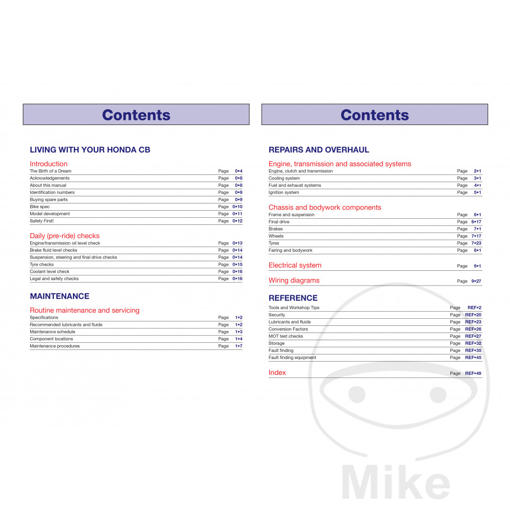 HAYNES REPAIR MANUAL HONDA CB500 93-08. Reparatur Anleitung Honda Reparatur Anleitung Honda