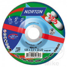Trennscheibe 125X2.2 gekröpft Norton 1-2-3 Norton