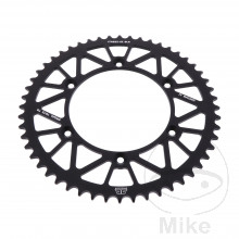 Alu-Kettenrad 52Z Teilung 520 schwarz JT Innendurchmesser 136 Lochkreis 156