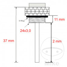 Öltemperatur Direktmesser JMP 24X3MM Alternative: 7091382
