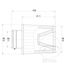Rennluftfilter einzeln Universal BMC 