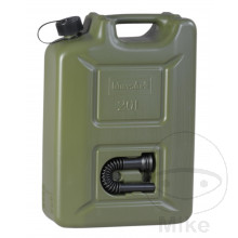 Kraftstoffkanister oliv 20 Liter mit integriertem Auslaufrohr