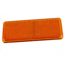 Seitenstrahler eckig gelb mit Klebefolie 90 x 40 mm Anhänger