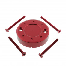 Deckel Bremsflüssigkeitsbehälter Satz 53 mm Alu rot