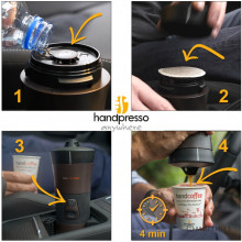Handpresso Handcoffee Auto mobile Pad Kaffeemaschine