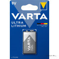 Gerätebatterie 9V Block Varta 1er Blister Ultra Lithium-Ionen