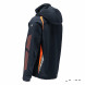 Jacke Softshell Mascot Größe 4XL M Kapuze schwarz-blau/orange