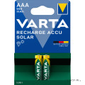 Akku-Gerätebatterie Micro AAA Varta 2er BLI Solar