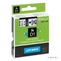 DYMO Schriftbandkassette D1 9 mm x 7 m (B x L) laminiert weiß schwarz 