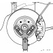 Abstützvorrichtung Radnabe für Getriebeheber D=30MM