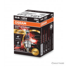 Lampe H4 12V60/55W Osram Night Breaker 200